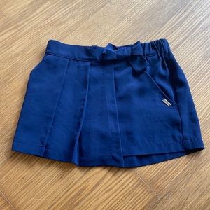LIU JO girl blue bow bottom skort size 6